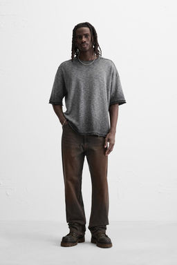 FADED KNIT T-SHIRT - Zara фото 9