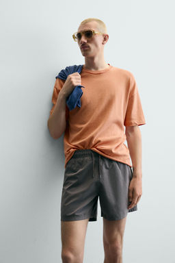 CAMISETA PUNTO ACABADOS IRREGULARES / Mandarina - Zara фото 6