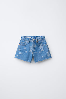 BERMUDA DENIM ESTRELLAS / Azul - Zara фото 3