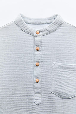 6-14 YEARS/ TEXTURED HENLEY PYJAMAS - Zara фото 7