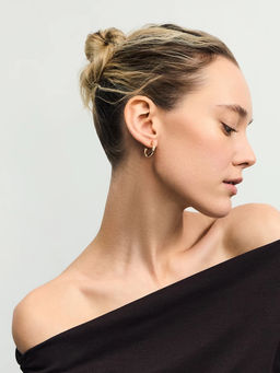 Серьги-полукольца фактурные / Zarina  фото 4