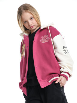 Толстовка с капюшоном с принтом 33-7647 красный