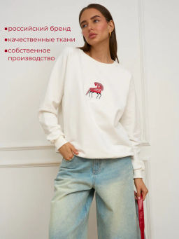 Свитшот футер петля 92% хлопок; - 8% полиэстер.