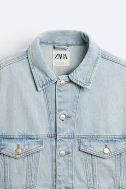 CROPPED FIT DENIM JACKET - Zara фото 9