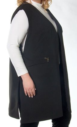 1040 жакет-жилет на подкладке