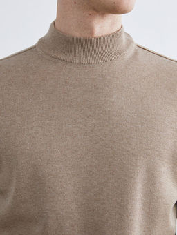 Yar?m Bal?k?? Yaka Erkek Triko Kazak