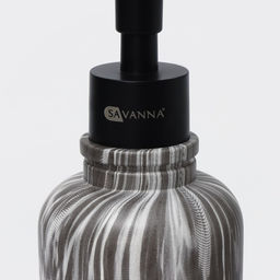 Набор аксессуаров для ванной комнаты SAVANNA, 2 предмета, дозатор, стакан, серый фото 5