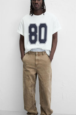 RETRO NUMBER PRINT T-SHIRT - Zara фото 6