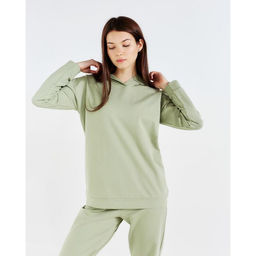 Костюм спортивный женский: худи, брюки, MINAKU: Casual Collection, размер 44, фисташковый