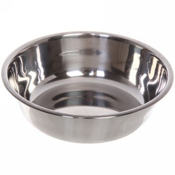 Цена за 2 шт. Миска пластиковая с металлической чашкой "Колор-Лягушка" 20*5см цвет нежно-розовый/250мл