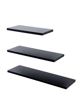 Набор настенных полок, черное дерево (30,40,50 см)