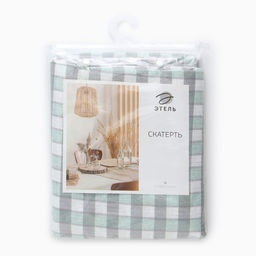 Скатерть «Этель», 140×180 см, серая