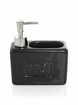 Диспенсер для моющего средства с губкой 500мл серый керамика - Lucky фото 6