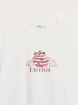 Футболка из хлопка с принтом ZR2605013422-2 / Zarina