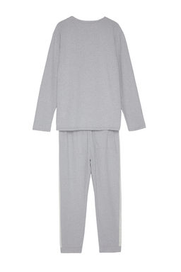TRENDYOL MAN Lacivert Regular Fit Nak?s Detayl? Orme Pijama Tak?m? TMNAW24PT00030 - Trendyolmilla фото 8