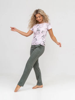 Костюм женский , цвет розовый хаки