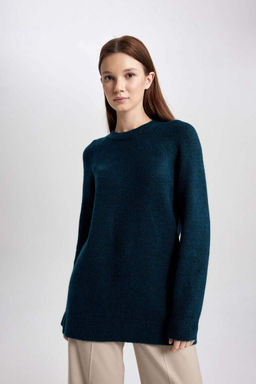 Пуловер-туника стандартного кроя - Defacto фото 3