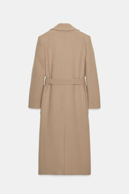 WOOL BLEND BELTED COAT ZW COLLECTION - Zara фото 9