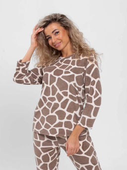 Костюм женский, цвет коричневый