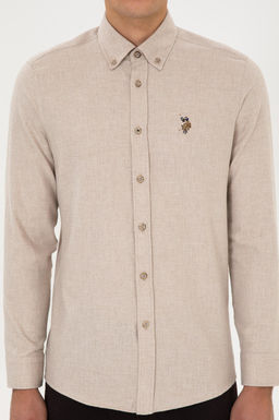 Erkek Koyu Bej Uzun Kollu Basic G_mlek - U.s. polo assn фото 6