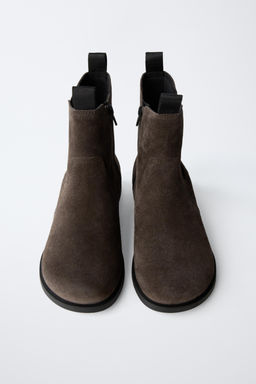 LEATHER CHELSEA ANKLE BOOTS - Zara фото 4