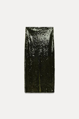 SEQUINNED MIDI SKIRT - Zara фото 5