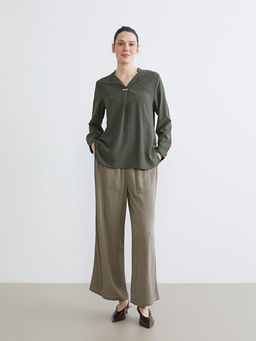 Beli Lastikli Geni? Pa?a Kad?n Pantolon