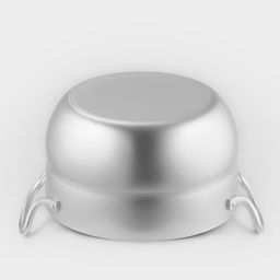 Цена за 4 шт. Кастрюля, 3 л, d=20 см, с крышкой, штампованный алюминий, серебристая