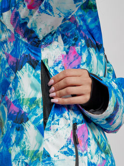 Горнолыжная куртка женская зимняя синего цвета 3320S - Chunmai фото 6