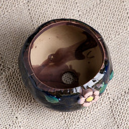 Цена за 2 шт. Горшок "Бочонок" 5х5х5см МИКС