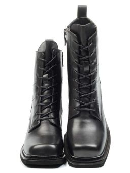 01-E21B-2A BLACK Ботинки демисезонные женские (натуральная кожа, байка) - Фабричный китай фото 15