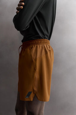 PANTALONES CORTOS B?SICOS ENTRENAMIENTO / Ocre - Zara фото 4