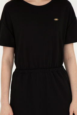 Женское черное трикотажное платье - U.s. polo assn фото 6