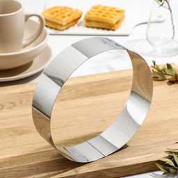 Форма для выпечки и выкладки, d=18 см, h=5 см, нержавеющая сталь