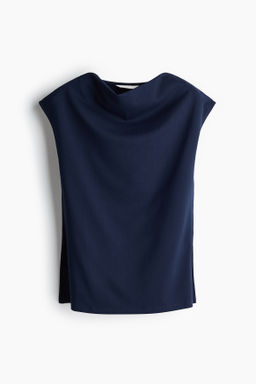 Top de punto con escote drapeado - H&m фото 3