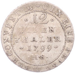 1/12 талера 1799 года Ангальт -Бернбург