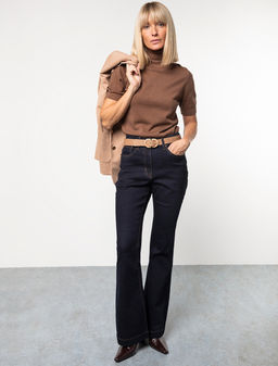 VILATTE / Джинсы-клеш из эластичного денима  фото 4