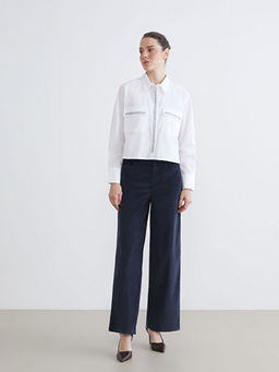 Beli Lastikli Kadife Kad?n Pantolon