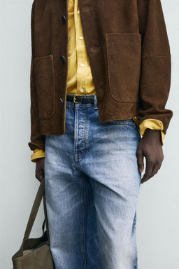 LEATHER SUEDE JACKET - Zara фото 14