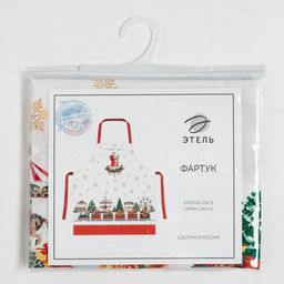 Фартук Этель Новогодняя ярмарка 60х70см, 100% хл, саржа 190 гр/м2  фото 6