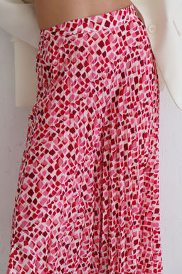 12601 Юбка-плиссе розово-красная - Martichelli фото 7