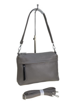 Женская сумка из искусственной кожи, цвет серый