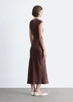 Maxivestido ajustado de sat?n - H&m фото 4