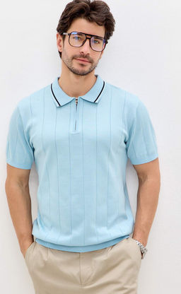 Поло Primm P611-1534 голубой хлопок с полиэстером