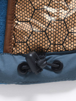 Куртка женская гибридная стёганая с капюшоном с графеновой подкладкой синего цвета 9622_1S