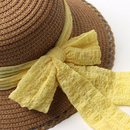 Шляпа для девочки MINAKU «Принцесса», светло-коричневая, размер 52