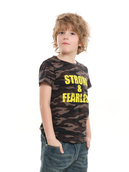 Футболка с принтом для девочки UD 4653 камуфл - Mini maxi фото 8