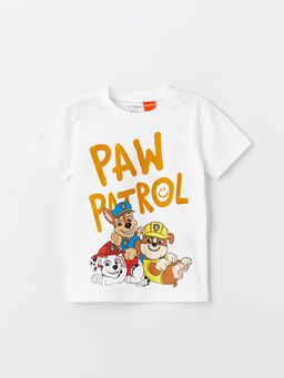 Bisiklet Yaka K?sa Kollu Paw Patrol Bask?l? Erkek Bebek Ti??rt ve ?ort Tak?m 3l? - Waikiki фото 2