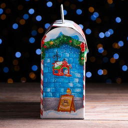 Цена за 5 шт. Подарочная коробка Новогодняя кондитерская 25 х 9 х 19,5 см, - Simaland фото 4