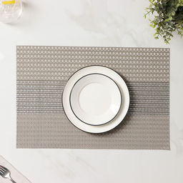 Салфетки сервировочные на стол Доляна «Сияние», 4 шт., 45×30 см, бежевые